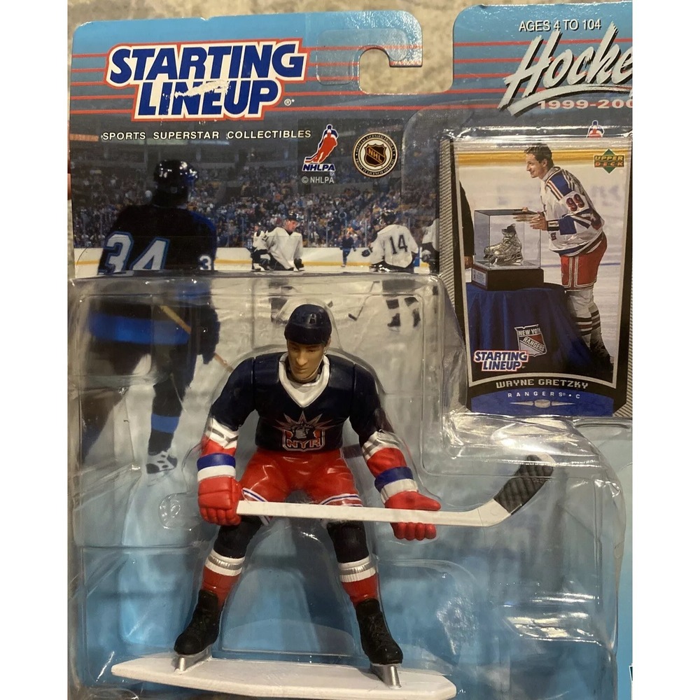 NEW 1999-2000 STARTING LINEUP WAYNE GRETZKY NEW YORK RANGERS HOCKEY - Picture 3 of 4